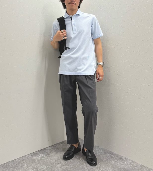オフィスカジュアル　夏　男性